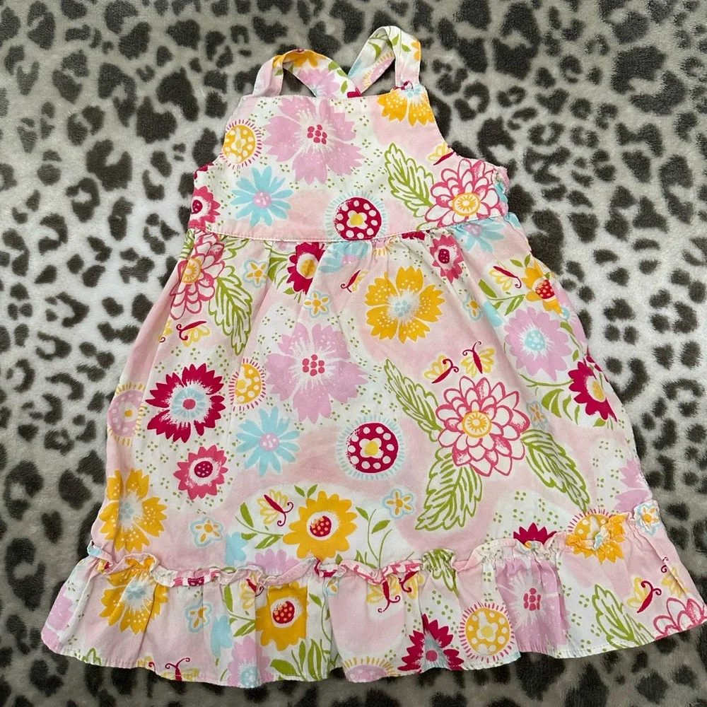 2006 babyGap Floral Sundress in Pink White Size Infant 6-12 months